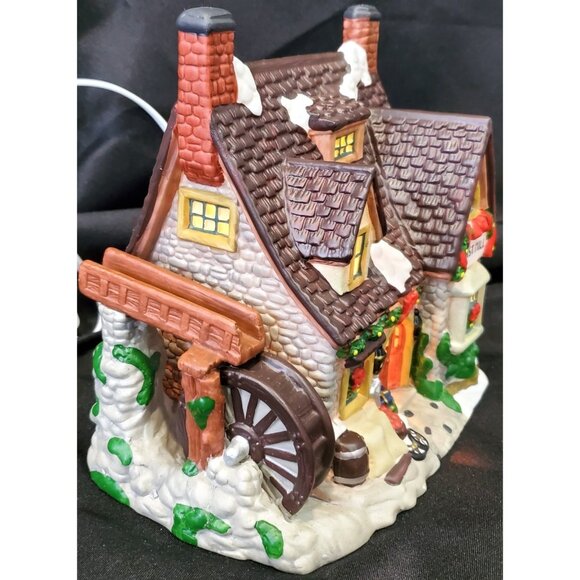Dickens Towne series grain GRIST MILL Christmas Village building shop 429-2157 - Picture 3 of 10